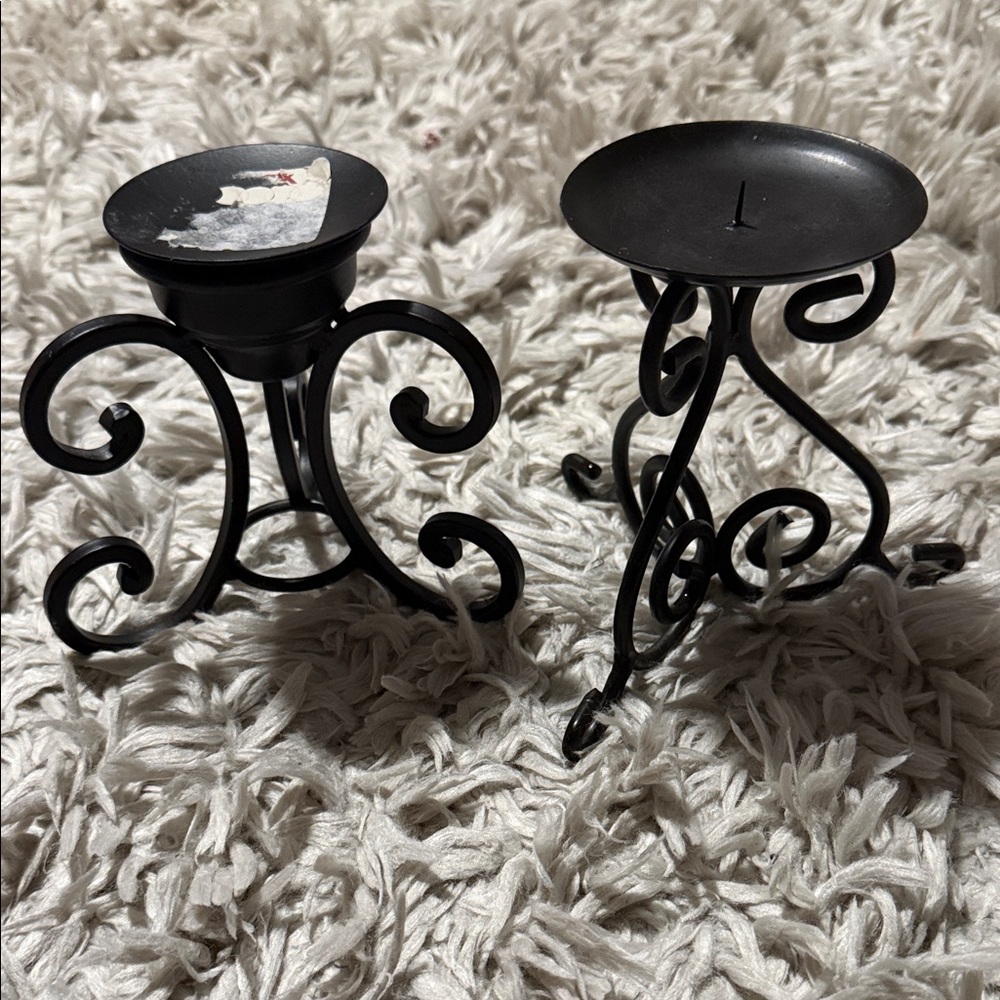 Elegant  Metal Candle Holders